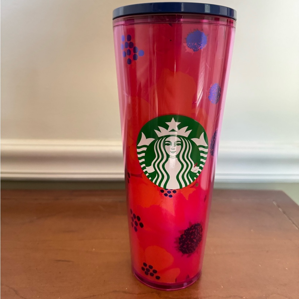 Starbucks Pink Floral Tumbler venti
